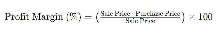 Profit margin formula in mathematics | TRUDA.IO